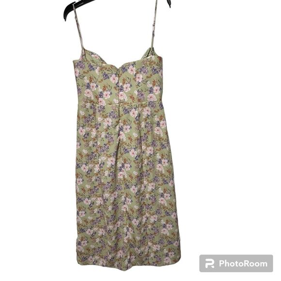 House of CB Charlotte Peony Print Midi Dress Plus Cup L NWOT - Picture 10 of 16